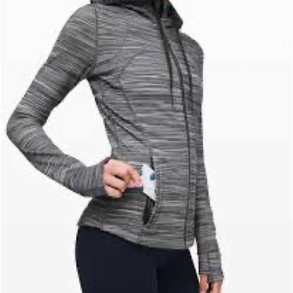 SOLD📌Lululemon Hooded Define Jacket Heathered Black/White/Black - Picture 10 of 15